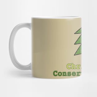 Christian Conservationist Gospel Evergreen w/ Cross Mug